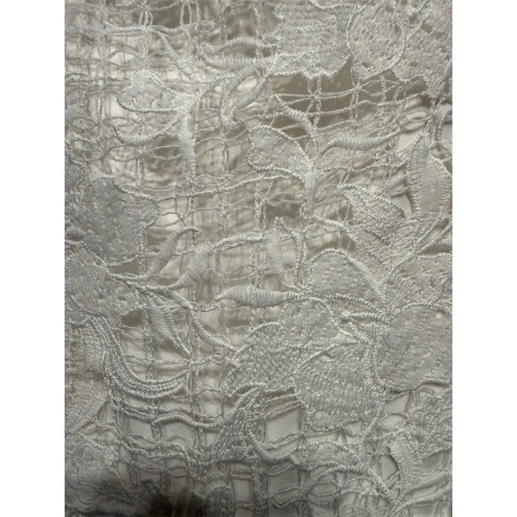 Just Me Dress Womens Size S Ivory Floral Lace Mermaid Midi shoulder straps new - Picture 5 of 8